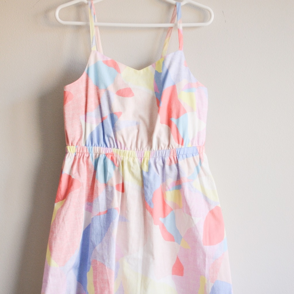 Girls multi-colored spaghetti strap dress